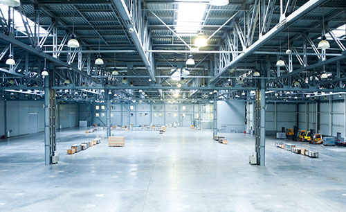 A large warehouse